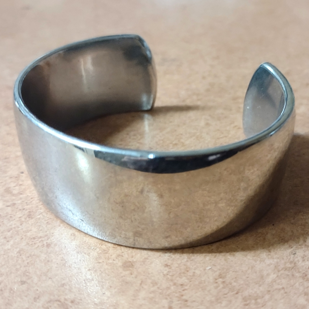 Silver cuff bracelet